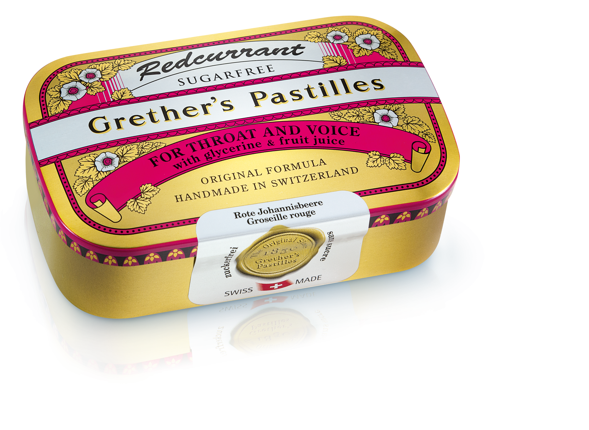 Grethers Redcurrant + Vitamin C zuckerfreie Pastillen 110g