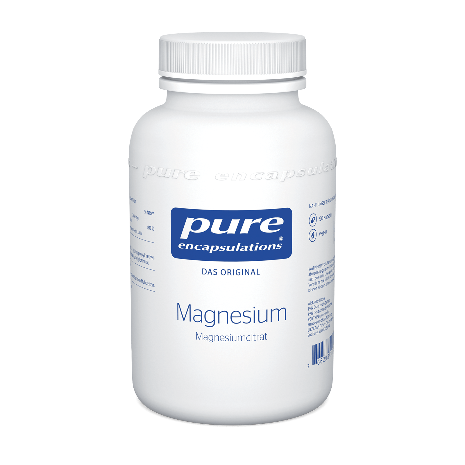 Pure Encapsulations MAGNESIUM CITRAT ( Magnesiumcitrat ) Kapseln 90Stück