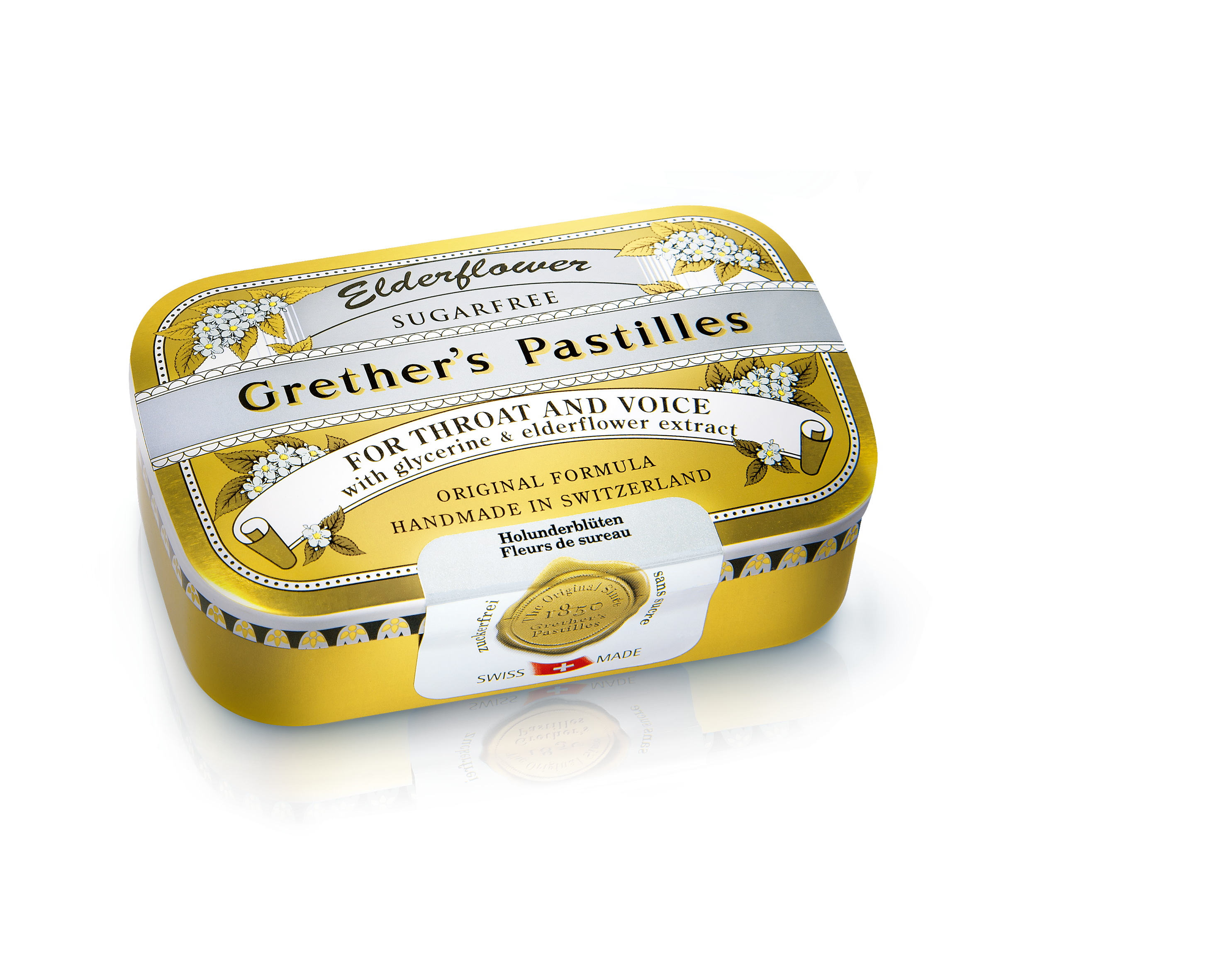 Grethers Pastilles zuckerfrei Elderflower 110g