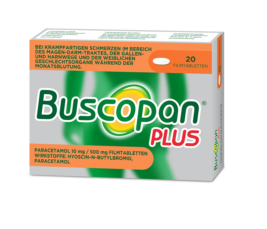 Buscopan® plus Paracetamol 10 mg/ 500 mg Filmtabletten