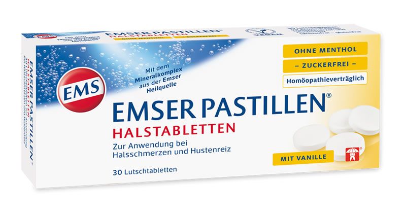 EMSER Pastillen ZUCKERFREI +VANILLE 30Stück
