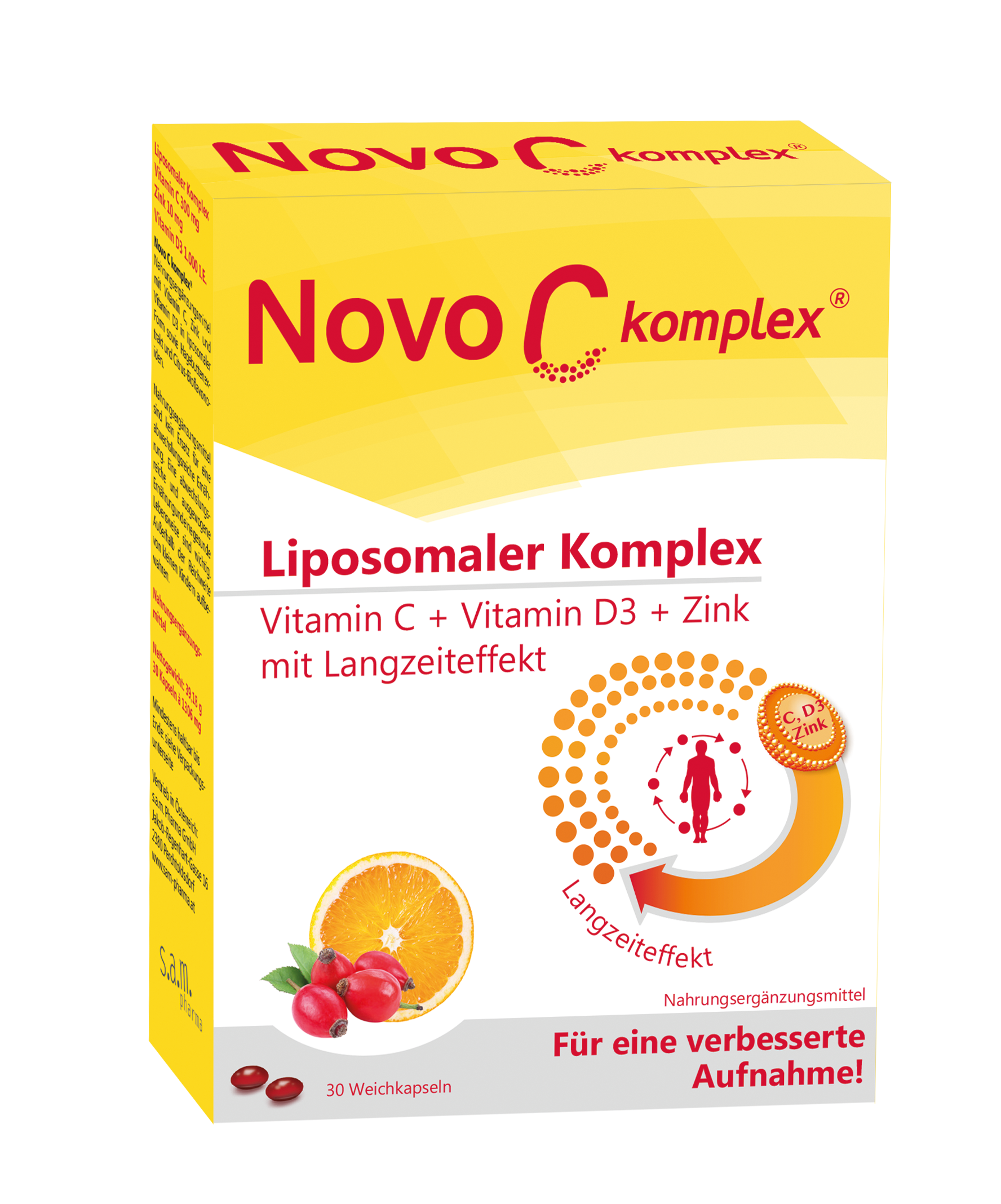 NOVO C KOMPLEX liposomales Vitamin C Kapseln 60Stück
