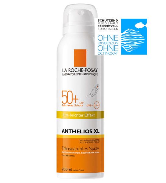  LA ROCHE-POSAY Anthelios Transparentes Spray LSF 50+ Ultraleichtes Sonnenschutz-Spray