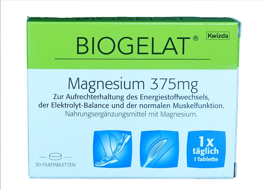 Biogelat Magnesium 375mg Filmtabletten 30Stück