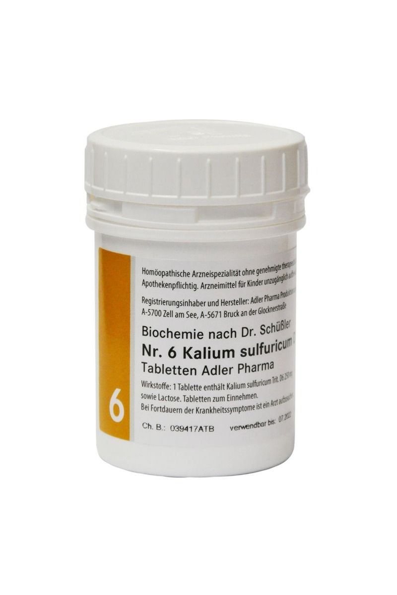 Schüssler Salz  6  Kalium sulfuricum D 6 Adler