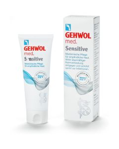 GEHWOL  med. Sensitive  Medizinische Pflege für empfindliche Haut  Wirkt übermäßiger Keimverbreitung entgegen und schützt somit vor Infektionen
