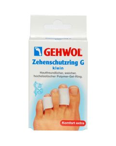 GEHWOL  Zehenschutzring G klein  Hautfreundlich  Hautfreundlicher, weicher, hochelastischer Polymer-Gel-Ring