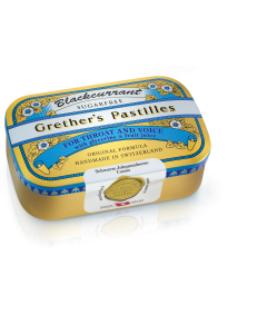 Grethers Blackcurrant Gold zuckerfrei Pastillen 110g