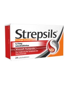 Strepsils Lutschtabletten Orange Zuckerfrei