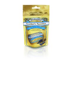 Grethers Blackcurrant Gold zuckerhaltige Pastillen Beutel 100g