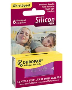 OHROPAX Silicon Lärm/Wind pink 6Stück