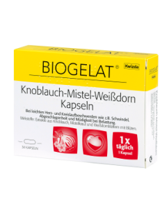 Biogelat Knoblauch-Mistel-Weißdorn Kapseln