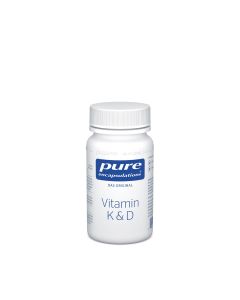 PURE Encapsulations Kapseln VITAMIN K + D 60Stück