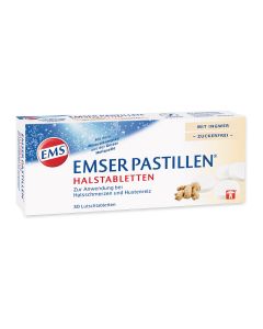 EMSER Pastillen ZUCKERFREI +INGWER 30Stück