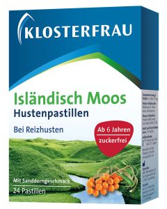 Klosterfrau Isländisch Moos Hustenpastillen 24Stück