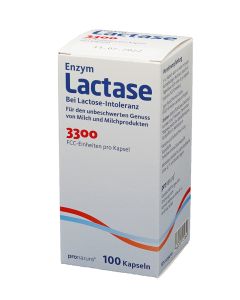 LACTASE ENZYM Kapseln 3.300 FCC 100Stück