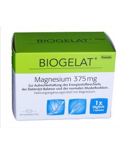 Biogelat Magnesium 375mg Filmtabletten 90Stück