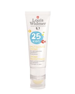 LOUISE WIDMER Kids Hautschutz Creme 25 ml mit Lippenpflege Stift Ohne Parfum