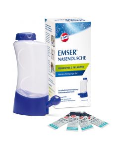 EMSER® Nasendusche mit 4 Beutel Nasenspülsalz