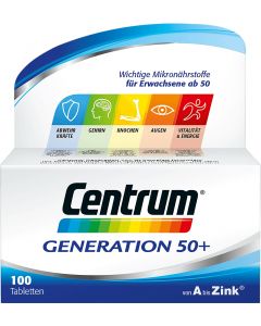 CENTRUM A-ZINK Tabletten Generation 50+