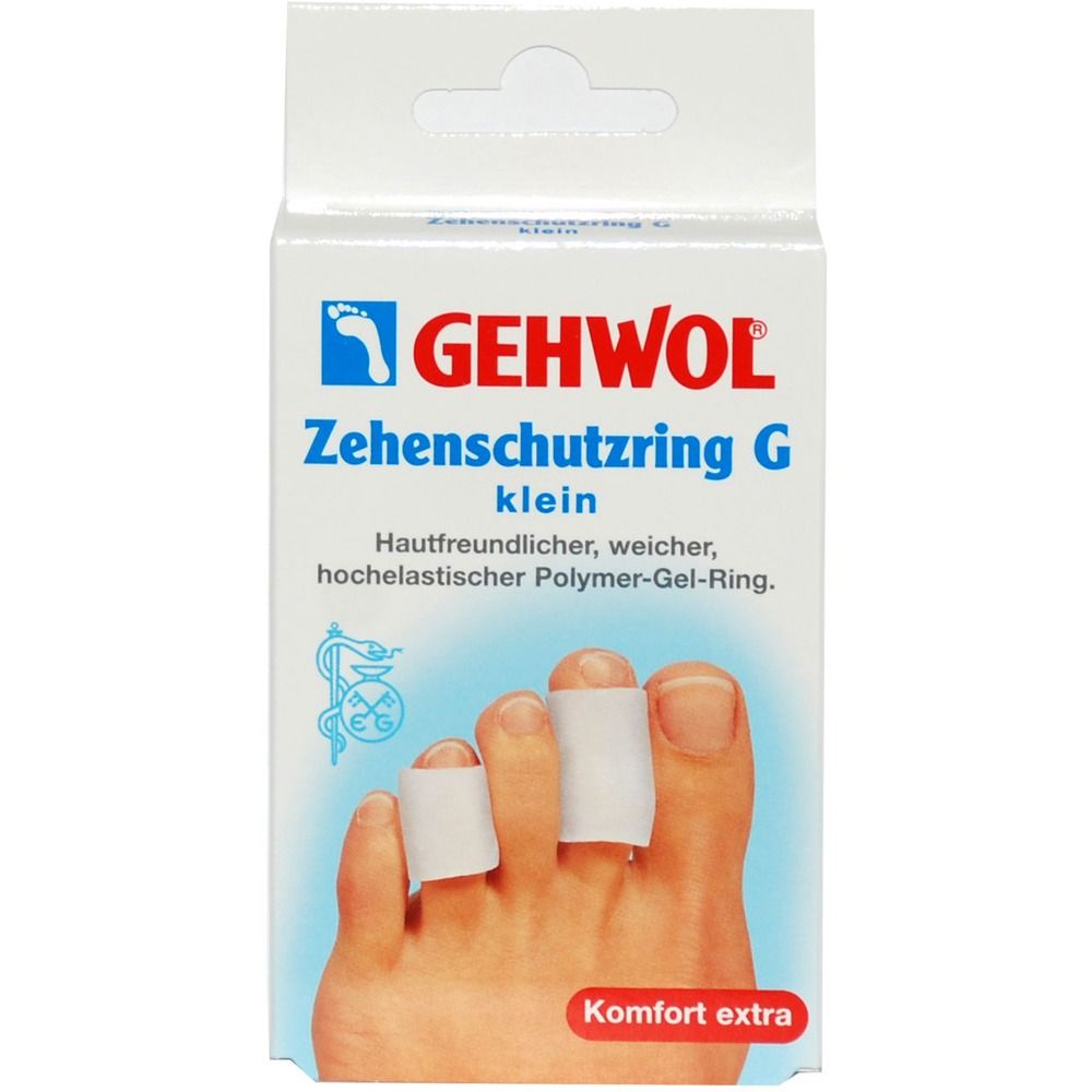 GEHWOL  Zehenschutzring G klein  Hautfreundlich  Hautfreundlicher, weicher, hochelastischer Polymer-Gel-Ring