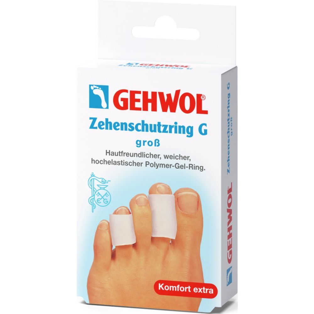 GEHWOL Zehenschutzring G groß  Hautfreundlicher, weicher, hochelastischer Polymer-Gel-Ring