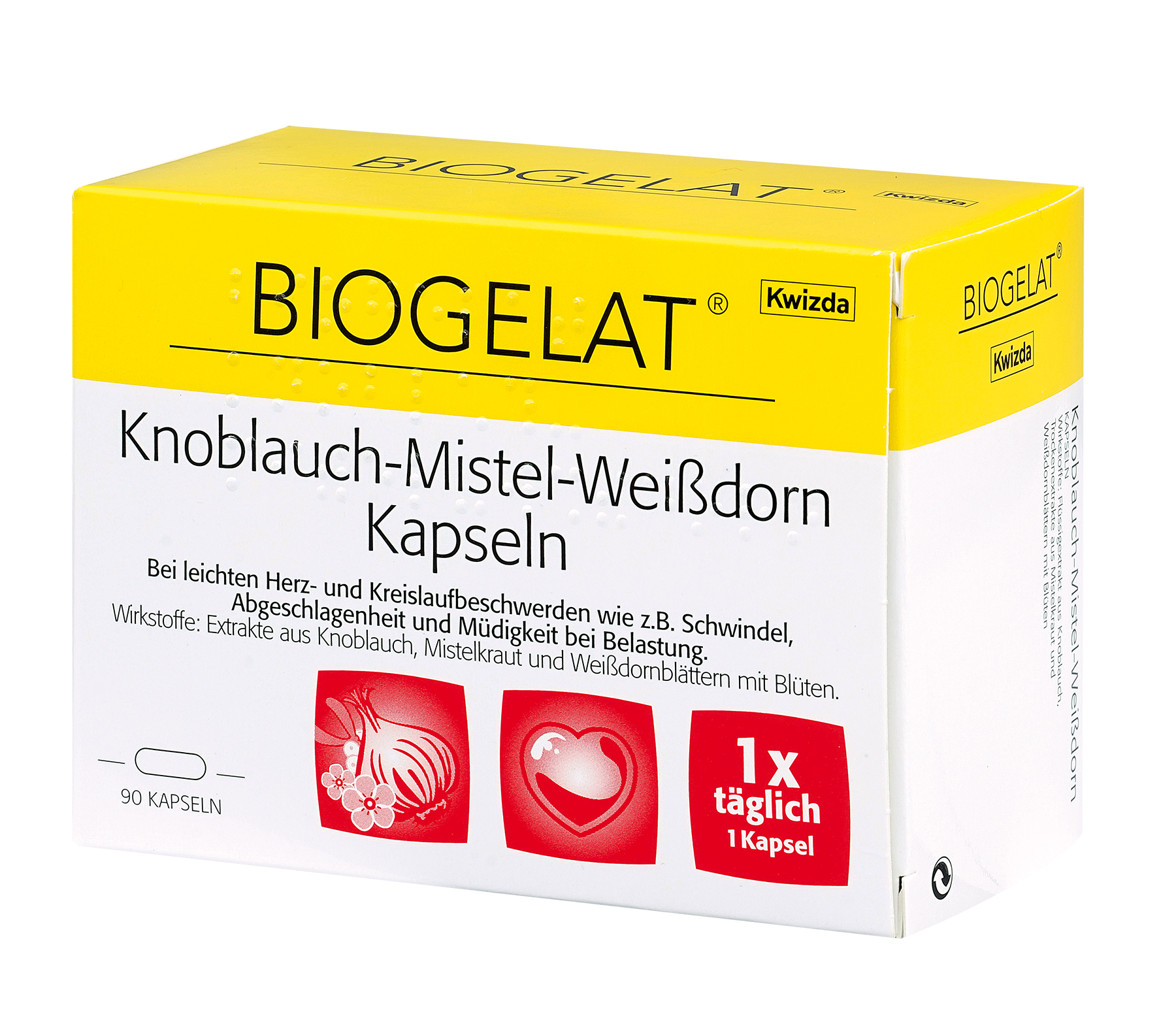 Biogelat Knoblauch-Mistel-Weißdorn Kapseln