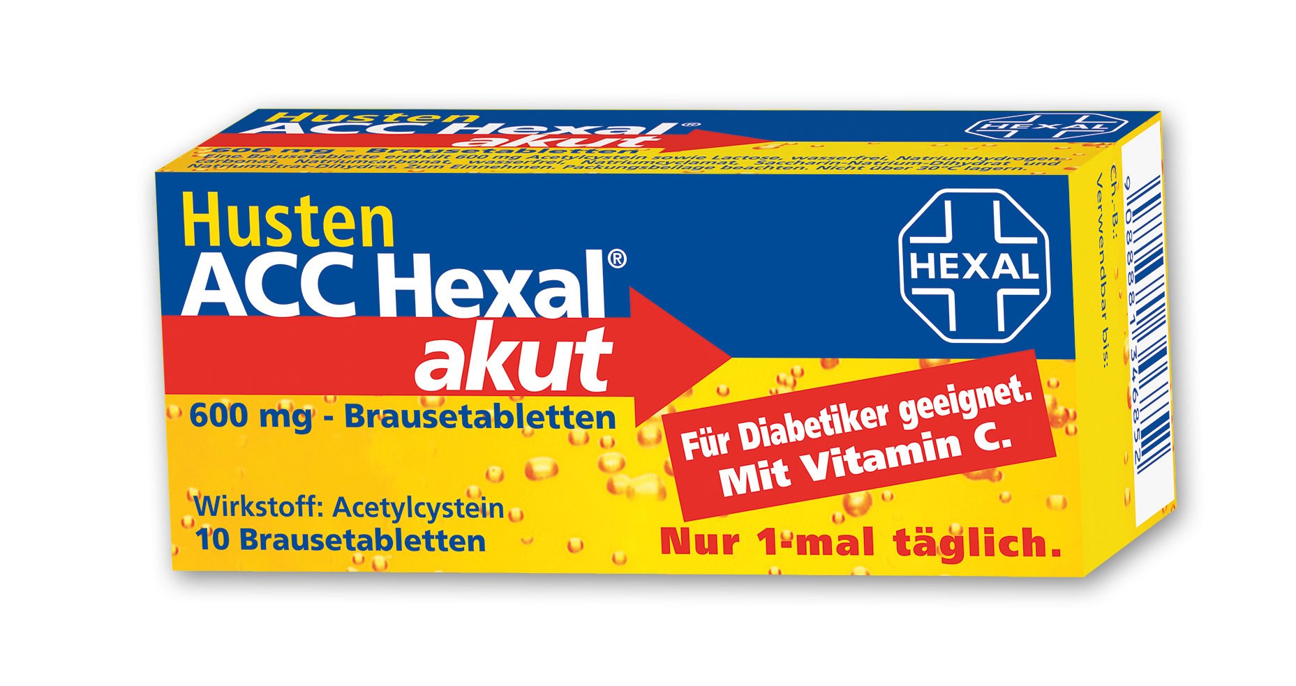 HUSTEN ACC HEX BRTBL 600MG