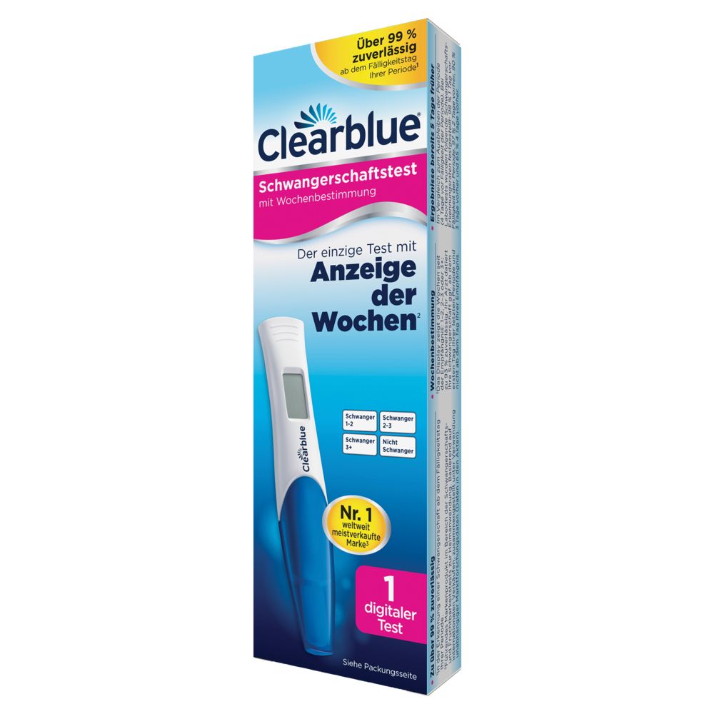 CLEARBLUE Schwangerschaftstest mit Wochenbestimmung