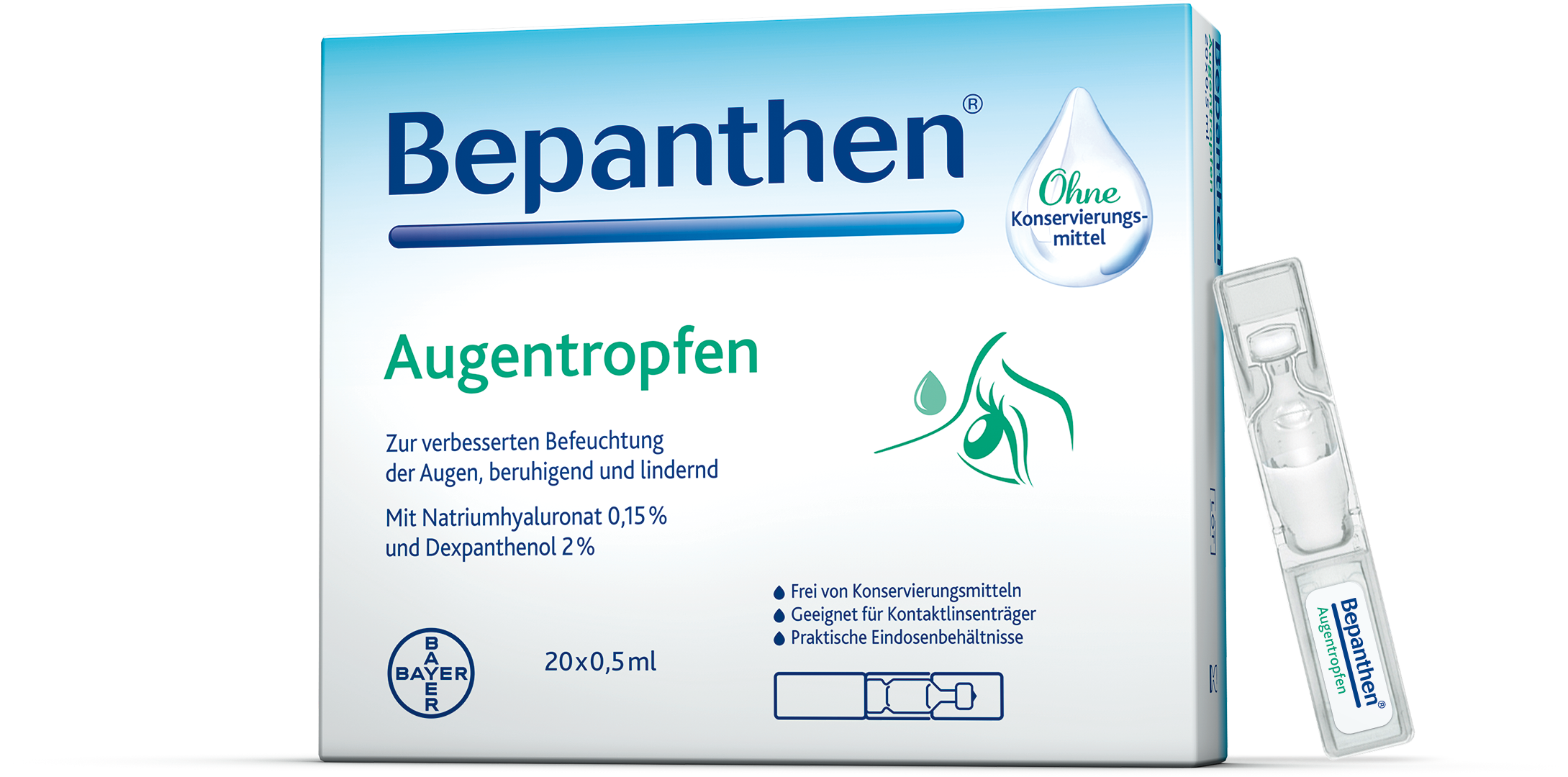 BEPANTHEN Augentropfen Einzeldosen