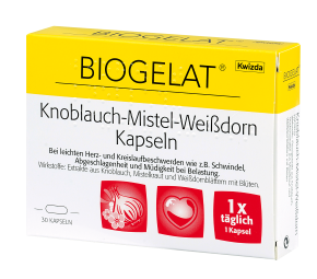 Biogelat Knoblauch-Mistel-Weißdorn Kapseln