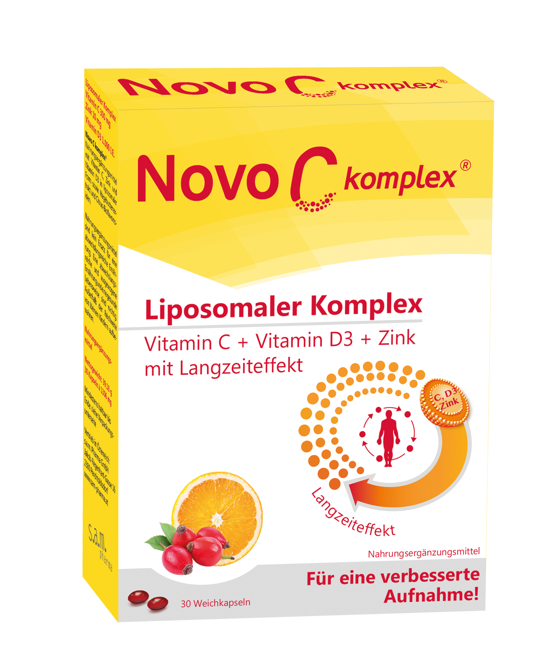 NOVO C Komplex Liposomales Vitamin C 30Stück