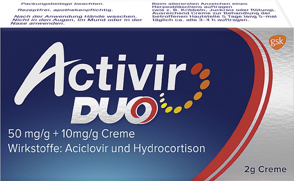 ACTIVIR DUO CR 50+10MG/G