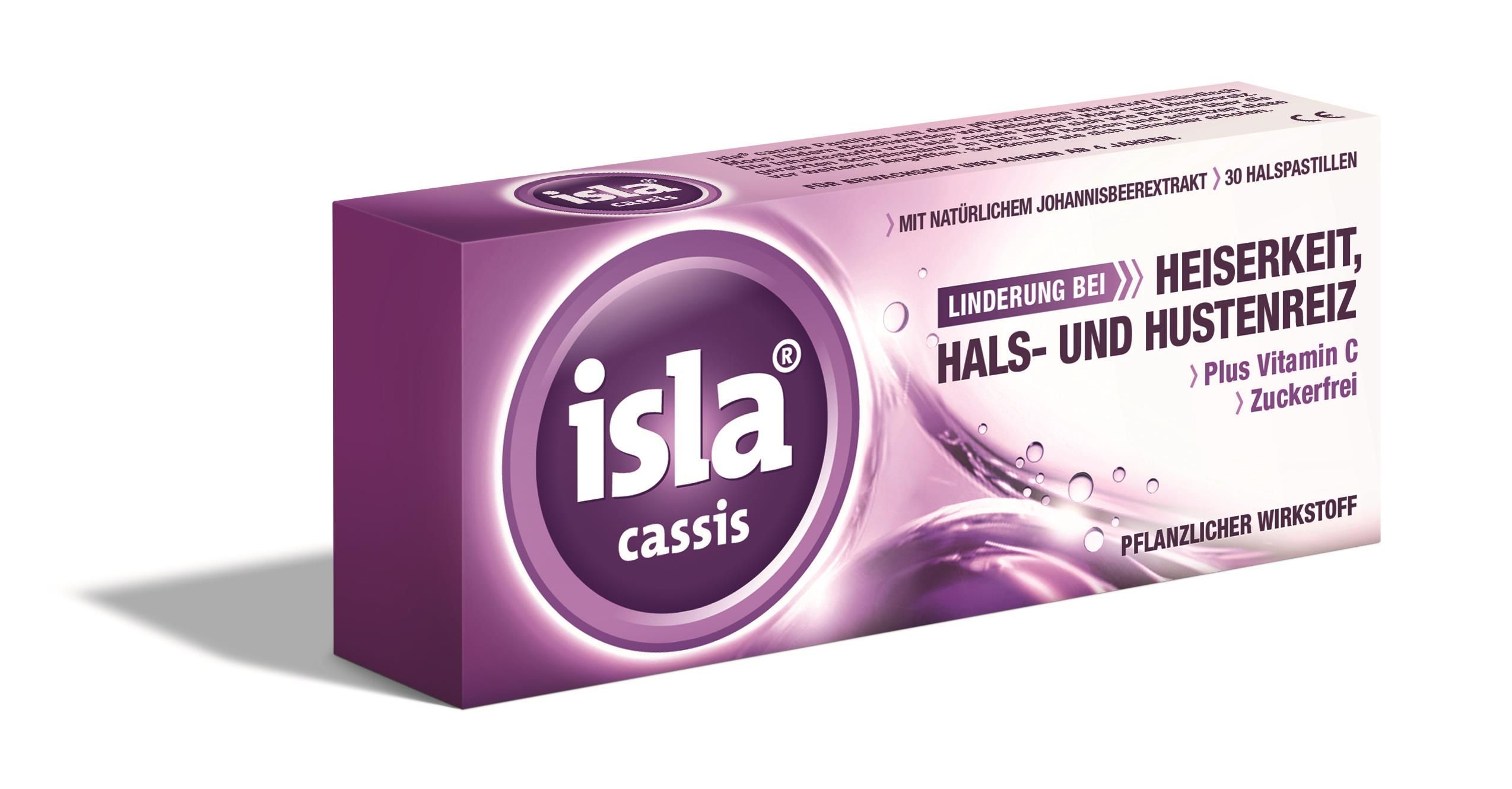 Isla Cassis Halspastillen 60 Stück