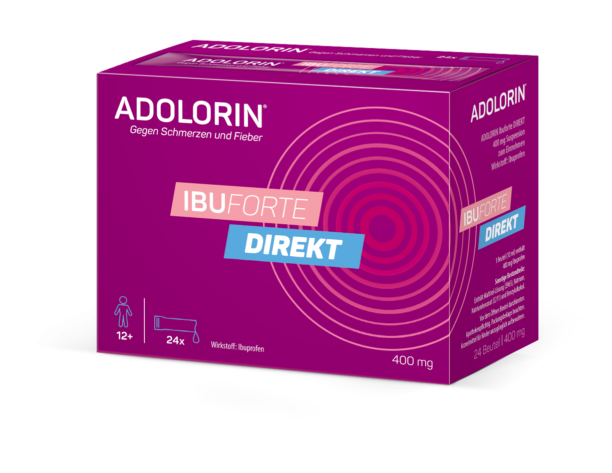 ADOLORIN IBUForte Direkt Suspension 400mg 24 Stück