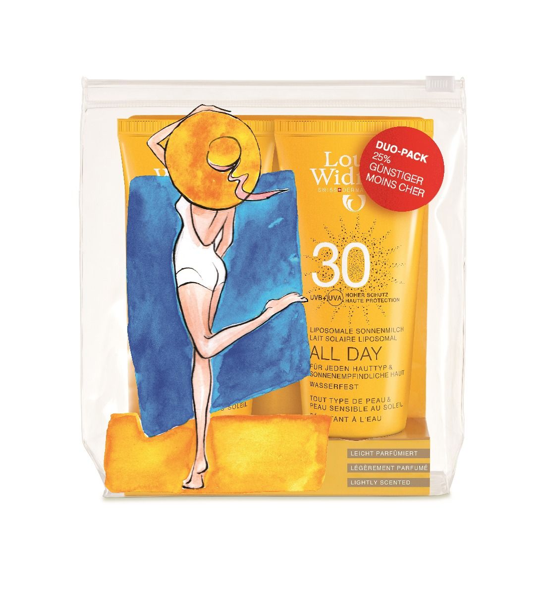 LOUIS WIDMER OHNE PARFUM ALLDAY SONNENMILCH 30 DUO