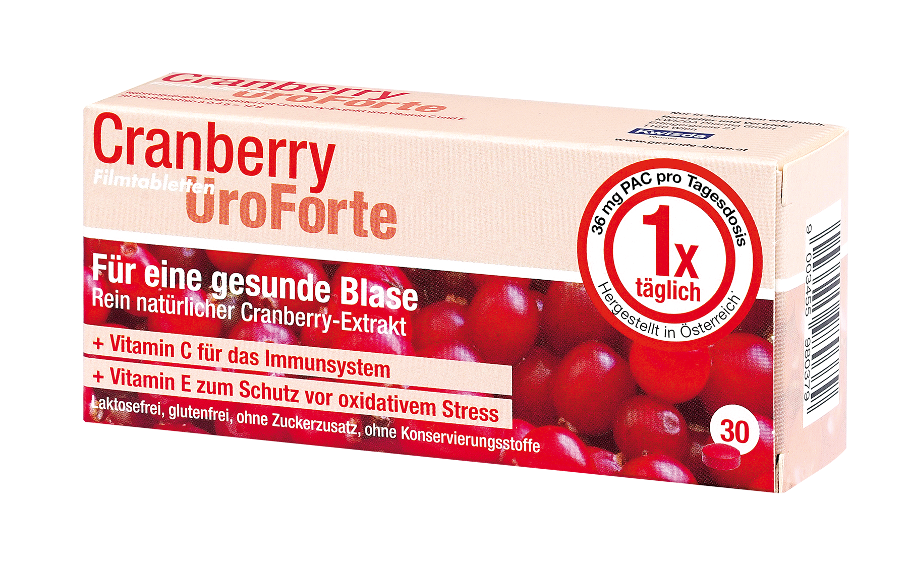 BIOGELAT CRANBERRY UroForte Filmtabletten 30Stück