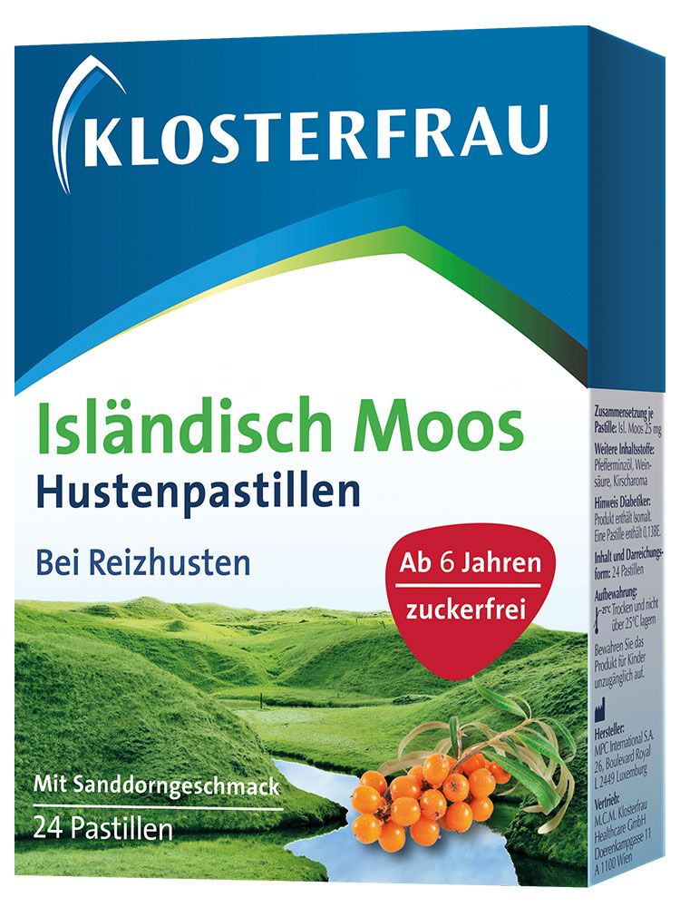 Klosterfrau Isländisch Moos Hustenpastillen 24Stück