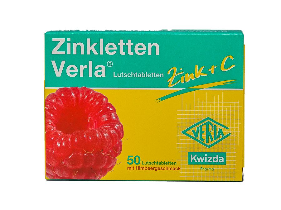 Zinkletten Verla Lutschtabletten Himbeer