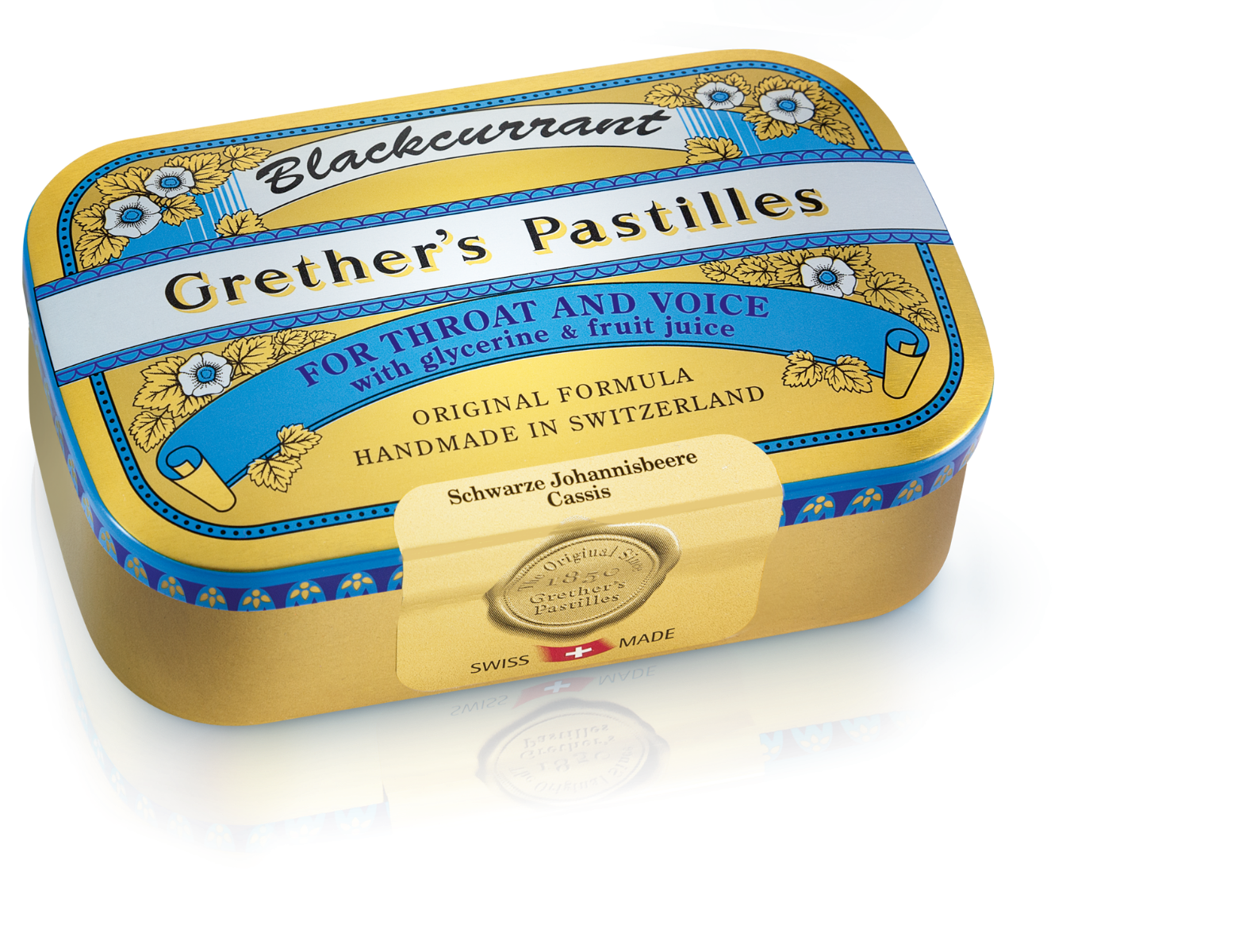 Grethers Blackcurrant Gold zuckerhaltige Pastillen 110g