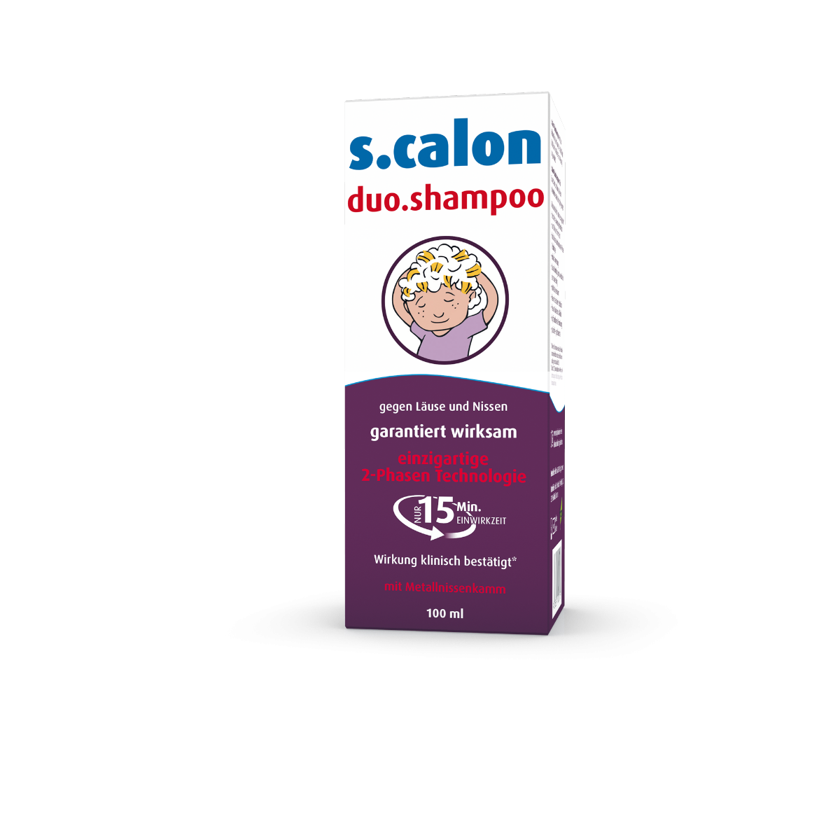 S.CALON DUO Shampoo mit Nissenkamm