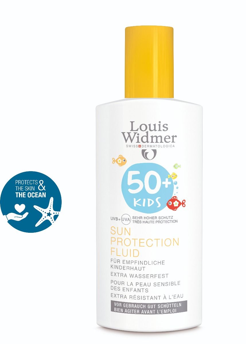 LOUIS WIDMER Kids Sun Protection Fluid 50+ Sonnencreme Ohne Parfum